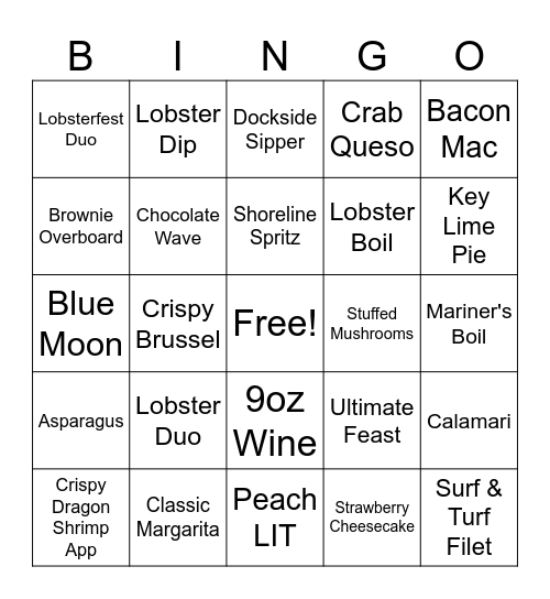 2/6/26 Bingo Card