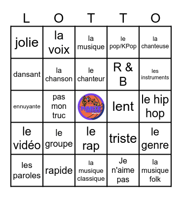 Manie Musicale Bingo Card