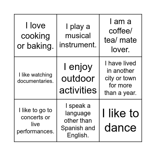 Ashland Masterclass Bingo Card