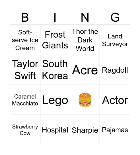 Infinite Craft Bingo Card
