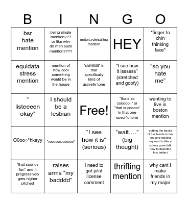 bareesh bingo Card