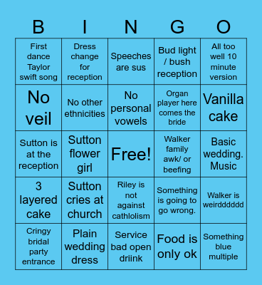 NOLA AFFAIRS Bingo Card