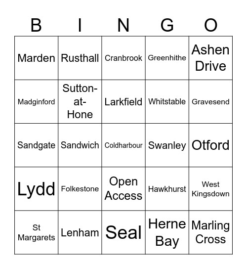 Library Bingo Card
