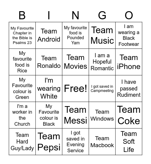 SF 2026 Bingo Card