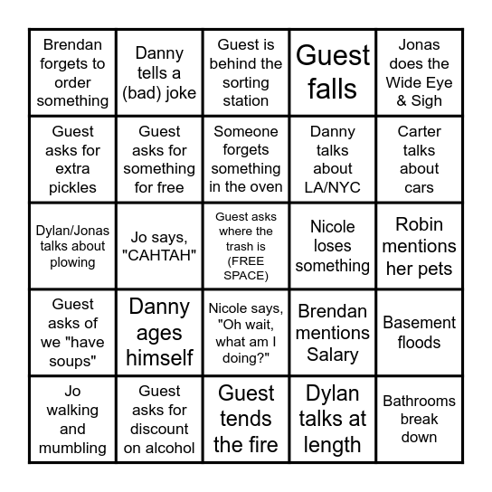 Summit Bingo v2 Bingo Card