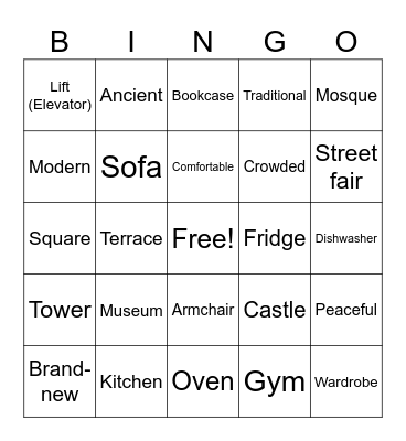 Theme 5 Bingo Card