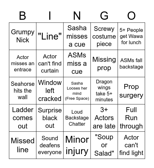 Tech Bingo Card