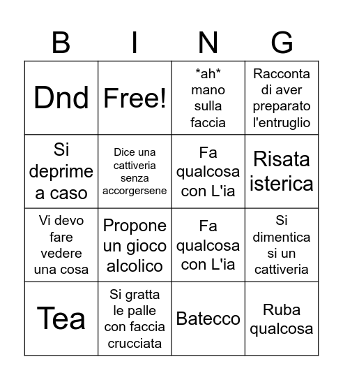 enBingo Card