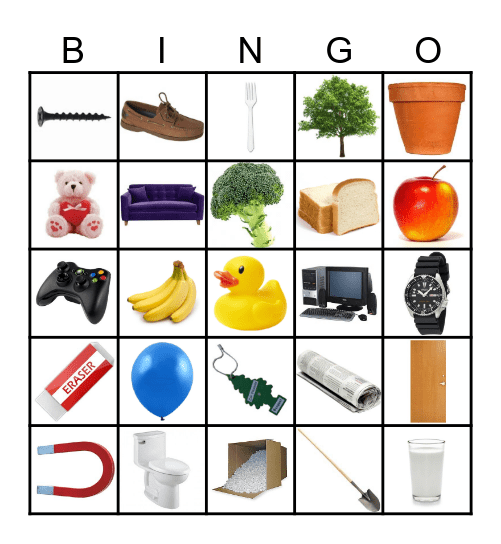 Random Things Bingo Card