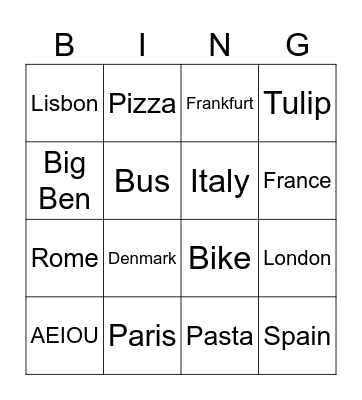 Cheer Cruise Bingo Card