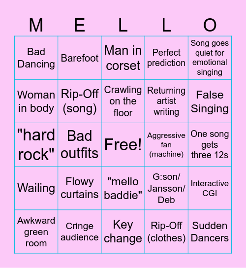 Mello Bingo Card