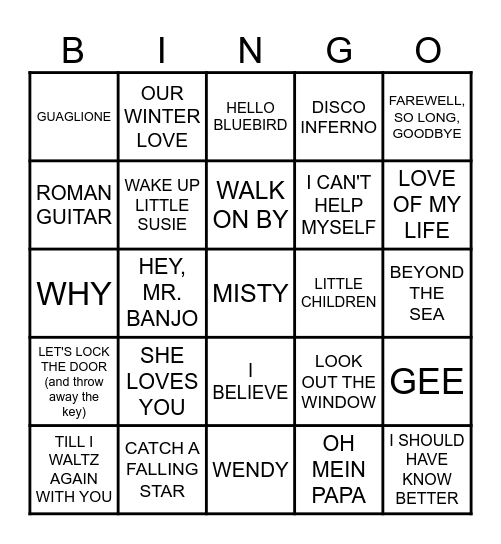 MB #91 - This is My Life Bingo Card