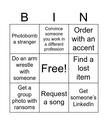 Bens birthday! Bingo Card