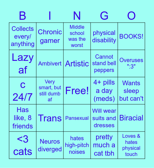 TPCA BINGO! >:3 Bingo Card