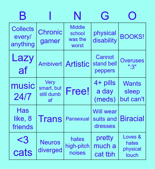 TPCA BINGO! >:3 Bingo Card