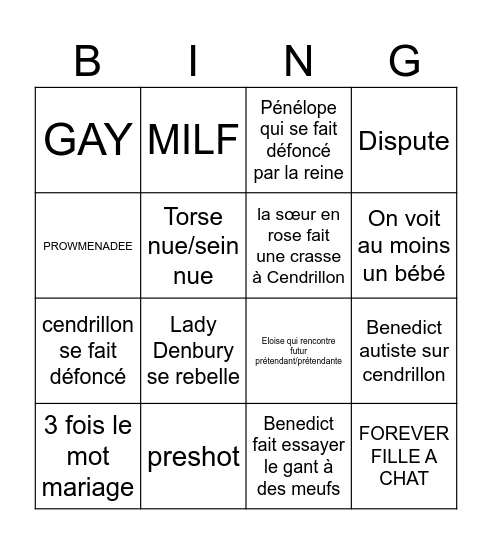 Episode 2 Bingo Card