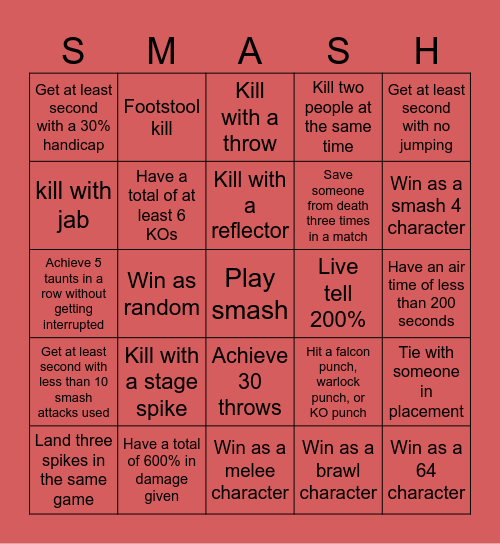 I hate you Zach Bingo Card