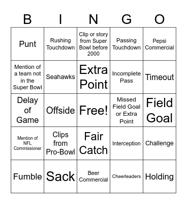 BINGO Card