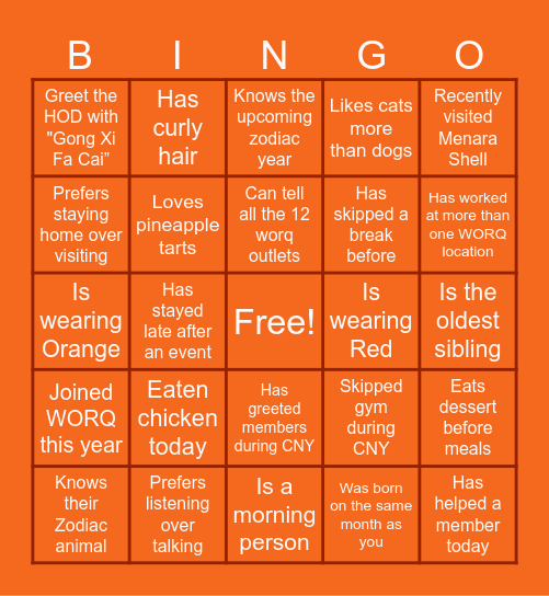 Bingo Card
