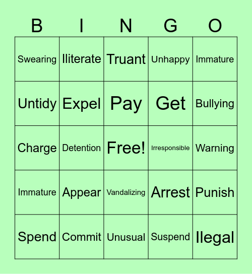 Funny Bingo Card