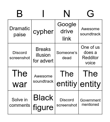 Wifis bings Bingo Card