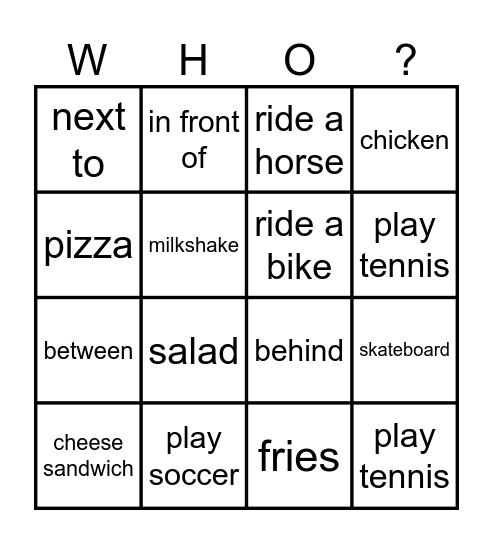 BINGO Card