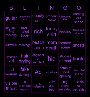 ♡♡♡ Bingo Card
