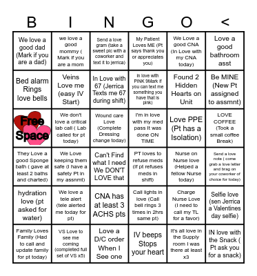 Med Surg Has MY HEART Bingo Card