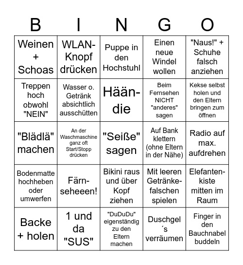 Aurelia BINGO Card