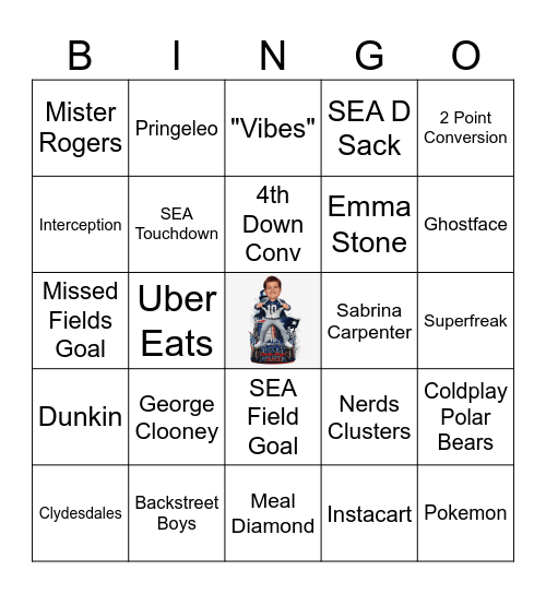 SUPER BOWL LX Bingo Card