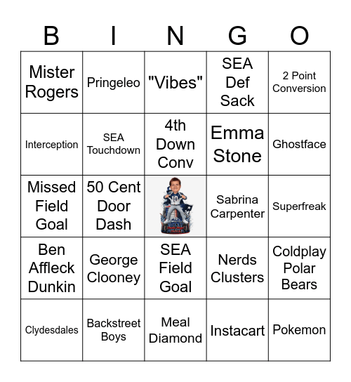 SUPER BOWL LX Bingo Card
