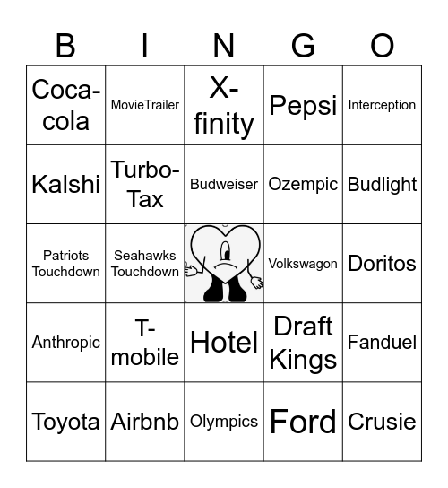 Bad Bunny @ SB 2026 Bingo Card