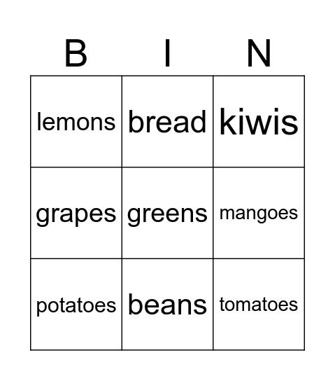 Superminds 2 Unit 4 Market Bingo Card