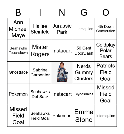 SUPER BOWL LX Bingo Card