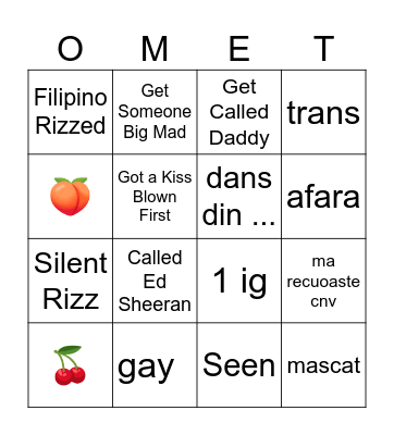 OME TV BINGO Card