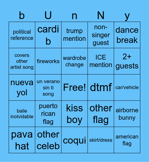 benito bingo Card