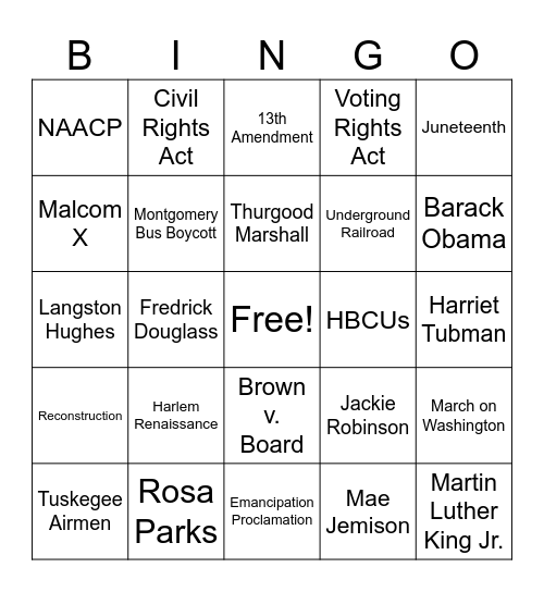 BSLC BINGO! Bingo Card