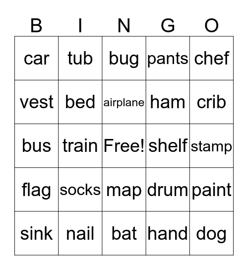 Reading Bingo Card