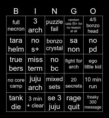 monkey finder bingo Card