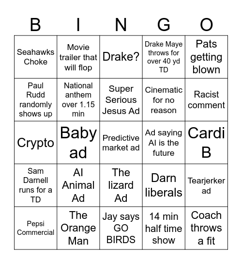 Sports Ball Bingo Card