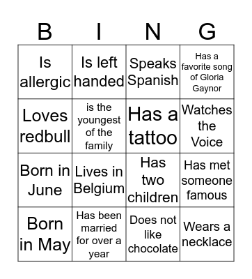 HSK Bingo Card