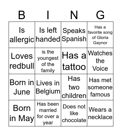 HSK Bingo Card