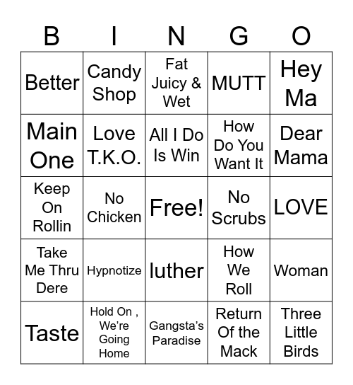 Feb 17 Bingo Card