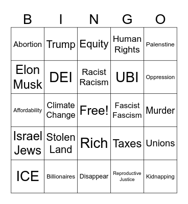 Super Bowl 60 - 2026 Bingo Card