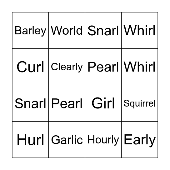 Bingo /rl/ Bingo Card
