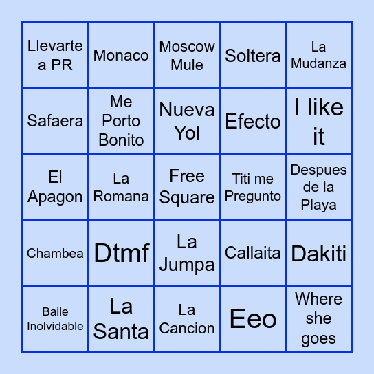 deBí TiRAR MáS fOOtbALLs Bingo Card