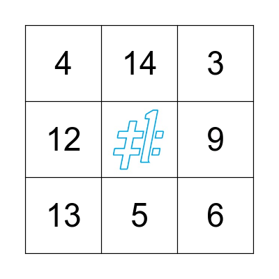 CHECK IN 4 Bingo Card