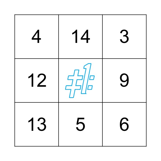 CHECK IN 4 Bingo Card