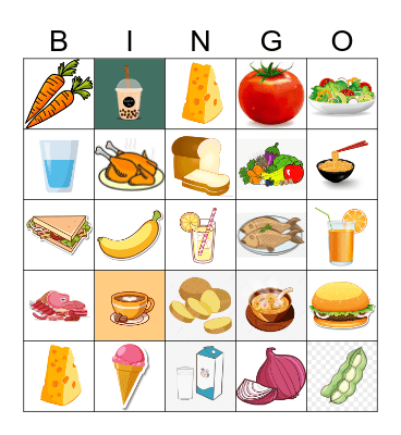 FOOD&DRINK Bingo Card