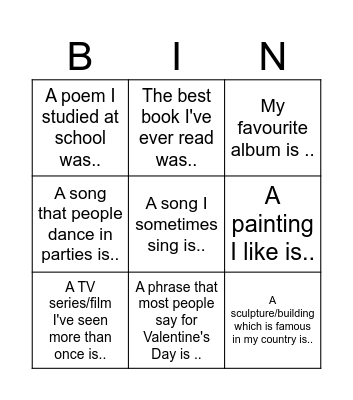 Tha passive Bingo Card